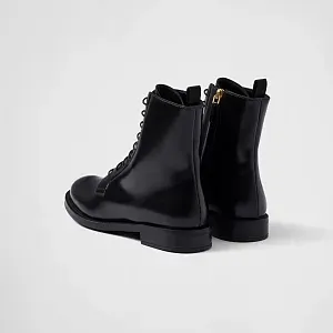 Prada Ботинки из матовой кожи - фото 3