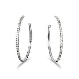 Cartier Серьги Etincelle de hoop earrings, large model, paved - фото 1