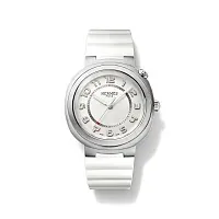 Hermès Часы Large 36 Cut White - фото 1