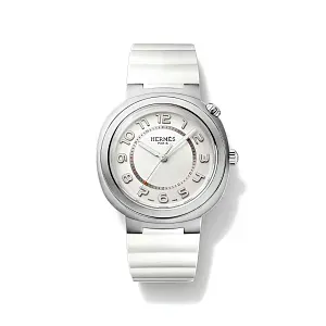 Hermès Часы Large 36 Cut White - фото 1
