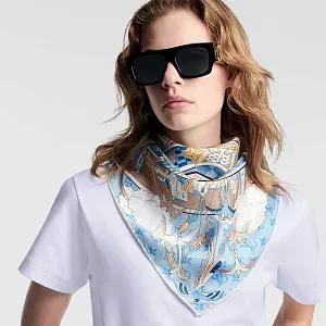 Louis Vuitton Платок-каре Journey 90 Blue - фото 2