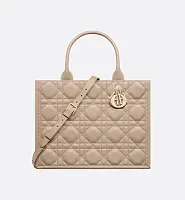 Dior Сумка Book Tote calfskin среднего формата Warm Taupe - фото 1