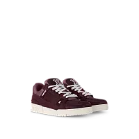 Louis Vuitton Кроссовки Tenis Trainer Bordeaux-Red - фото 1