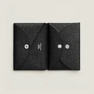 Hermès Кардхолдер Calvi Duo Black - фото 5
