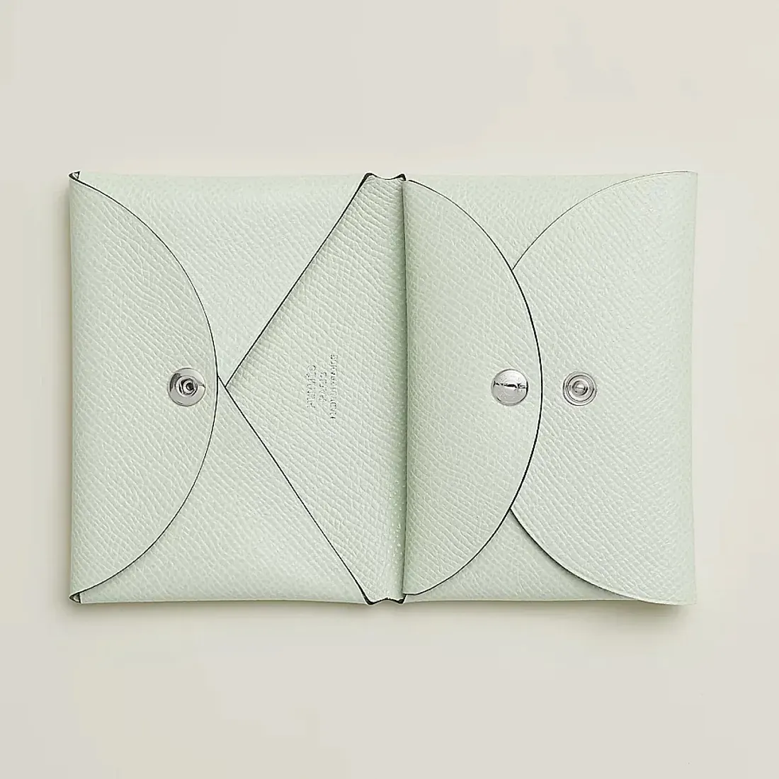 Hermès Кардхолдер Calvi Duo Vert Fizz - фото 2