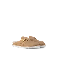 Louis Vuitton Мюли LV Easy Shearling Beige - фото 1