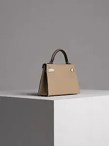 Hermès Сумка Kelly Mini 20 Trench Craie Etoupe Epsom Palladium Hardware - фото 6