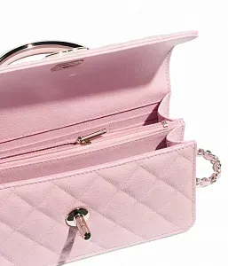 Chanel Клатч с цепью Light Pink - фото 3