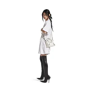 Balenciaga Сумка Le City мини формата Optic White - фото 9