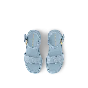 Louis Vuitton Босоножки Maya Flatform Light Blue - фото 2