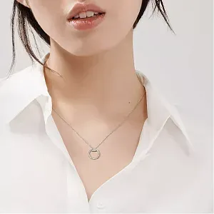 Tiffany & Co. Подвеска T Diamond Pendant a Baguette Diamond White Gold - фото 2
