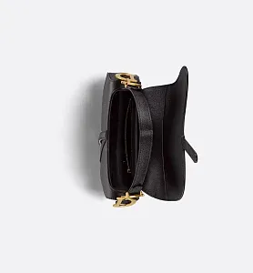 Dior Сумка Saddle с ремнем Black - фото 3