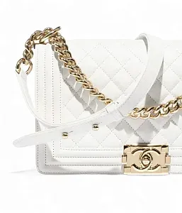 Chanel Сумка Boy White - фото 4
