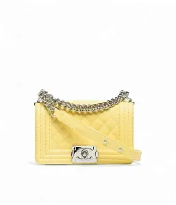Chanel Сумка Boy Light Yellow - фото 1