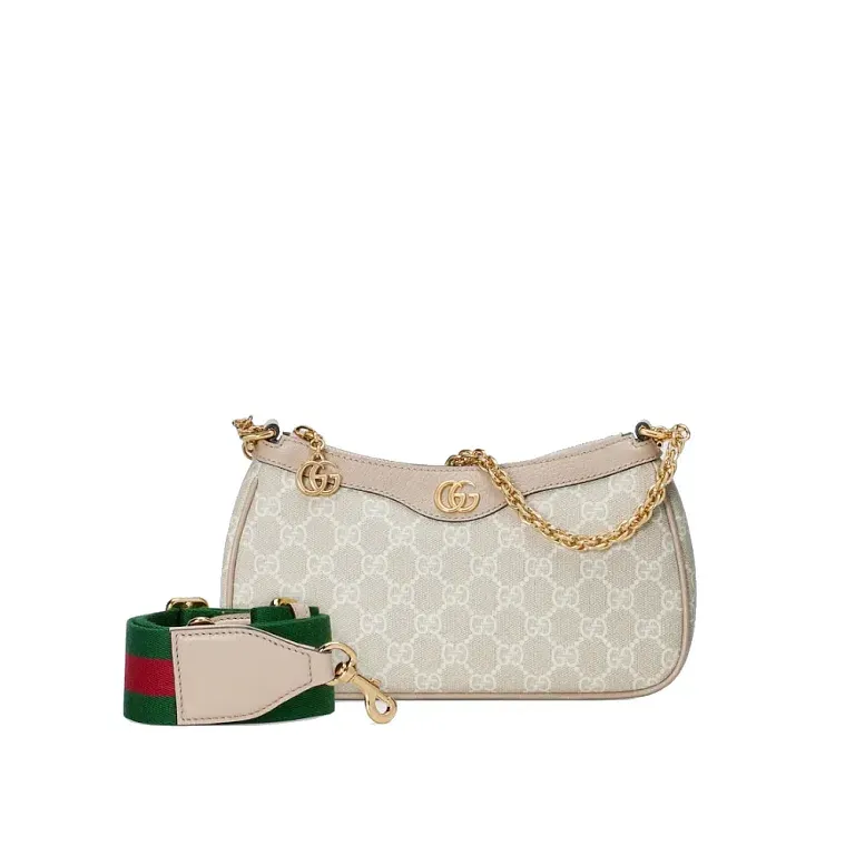 Маленькая сумка на плечо Ophidia Gucci White - фото 1