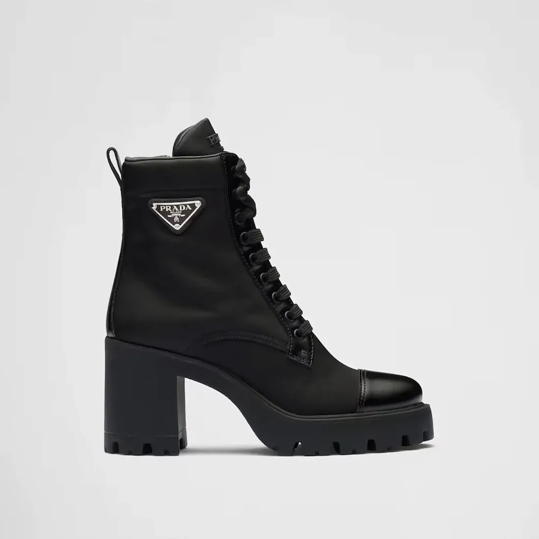 Prada Ботинки из Re-Nylon и кожи - фото 3
