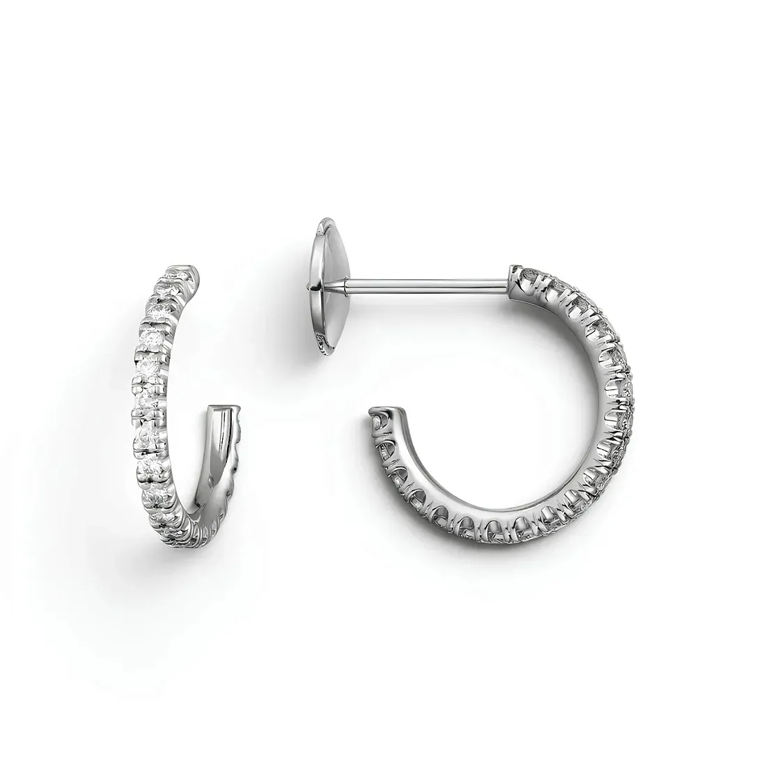 Cartier Серьги Etincelle de hoop earrings, small model, paved - фото 3