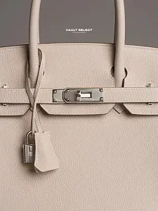 Hermès Сумка Birkin 30 Craie Togo Palladium Hardware - фото 3