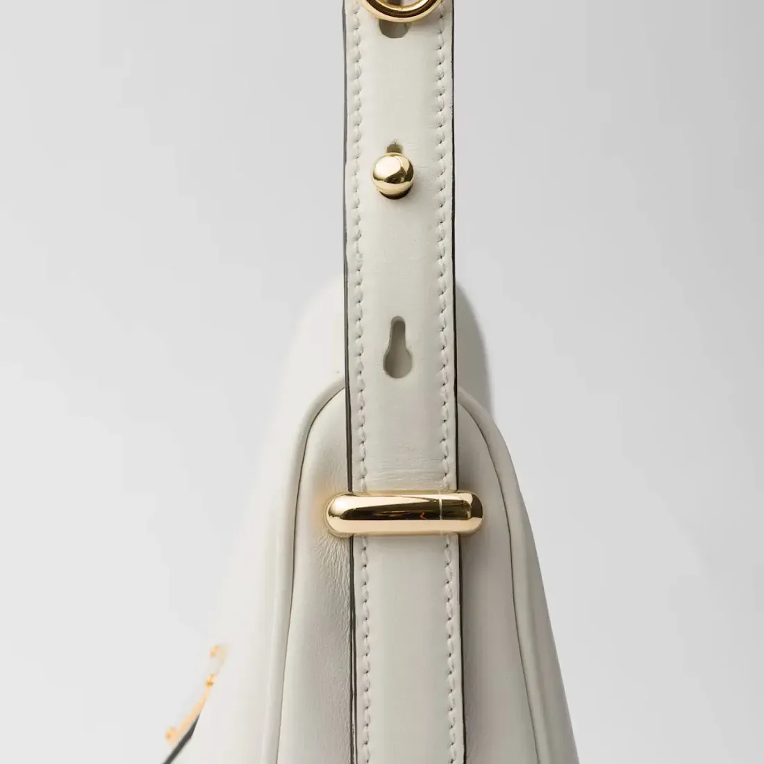 Prada Маленькая кожаная сумка через плечо Arque White - фото 7