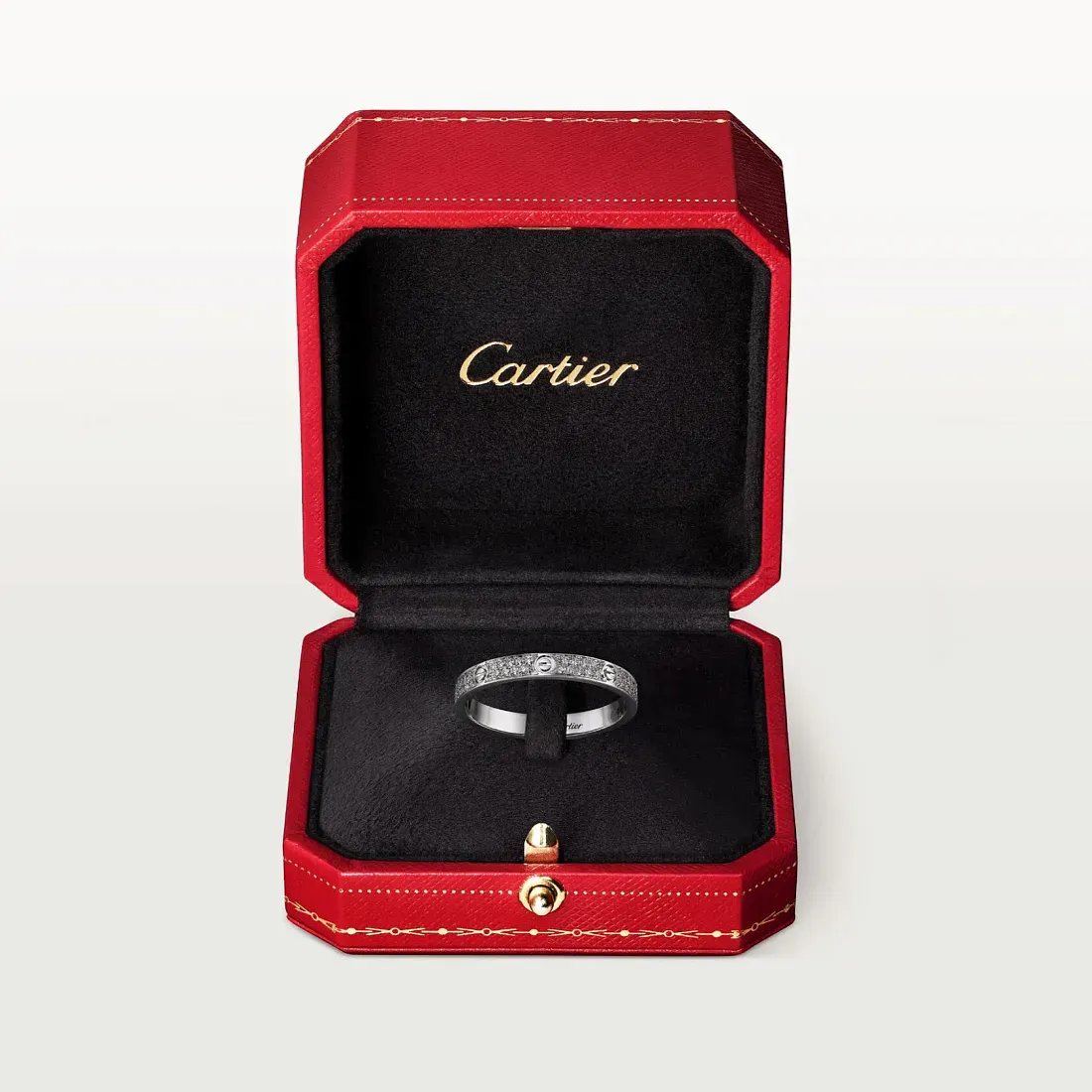 Cartier Кольцо Love маленькая модель c бриллиантовым паве White Gold - фото 5