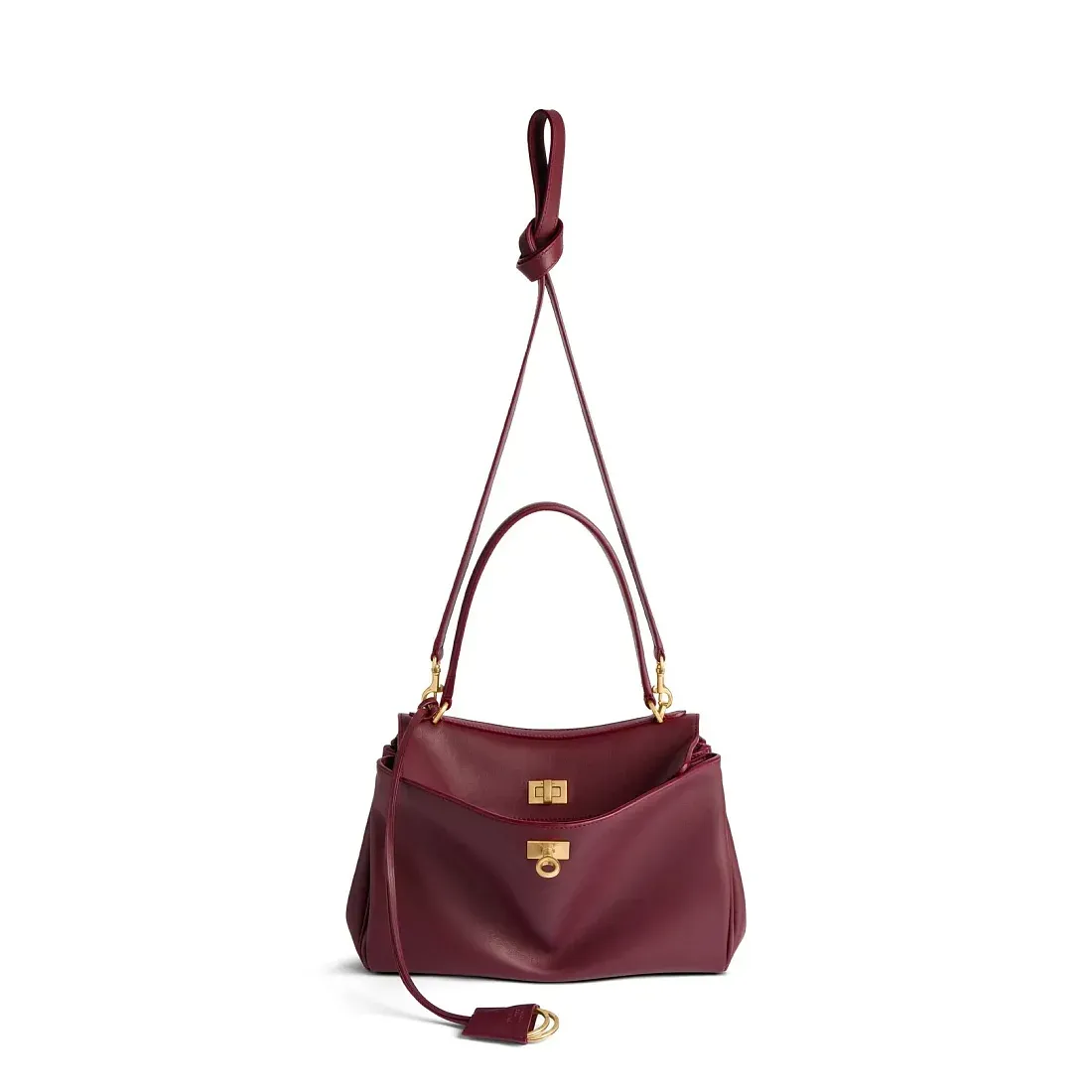 Balenciaga Сумка Rodeo маленького формата Dark Burgundy - фото 5