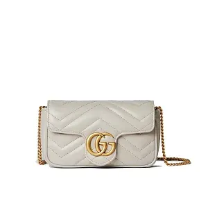 Gucci Мини-сумка GG Marmont Light Grey - фото 1