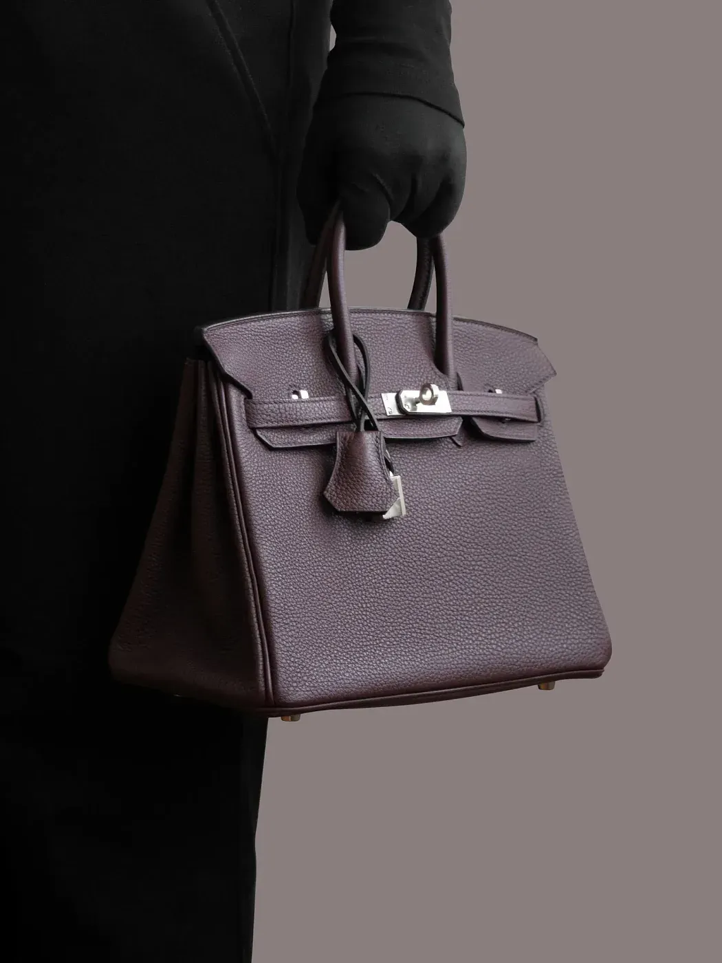 Hermès Сумка Birkin 25 Rouge Sellier Togo Palladium Hardware - фото 2
