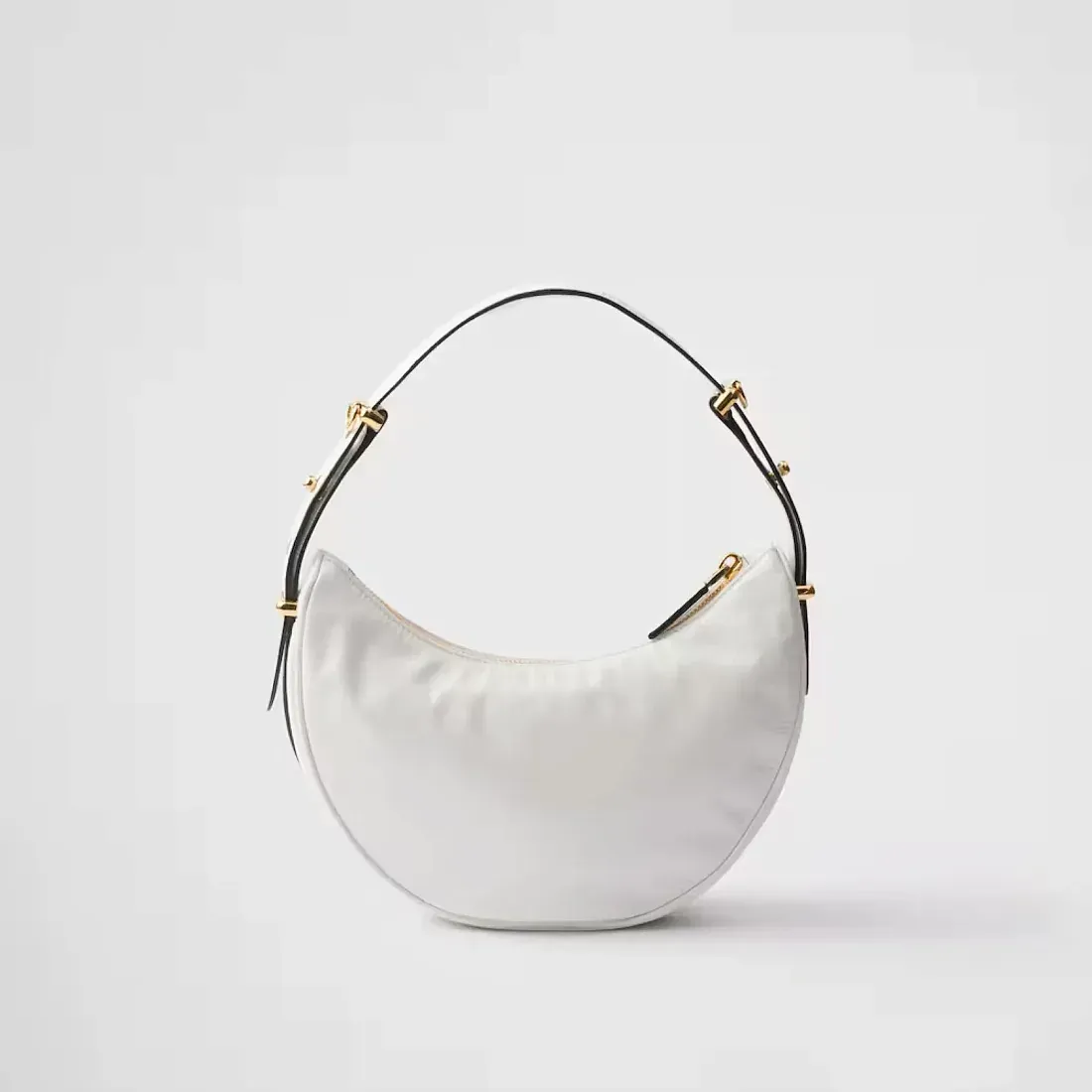 Prada Сумка на плечо Arque из лакированной кожи naplak White - фото 4