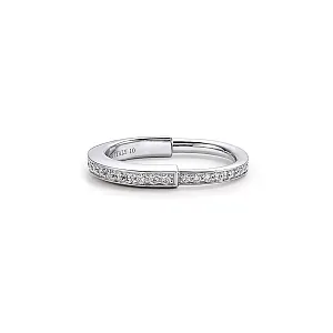 Tiffany & Co. Кольцо Lock Ring with Pave Diamonds White Gold - фото 1