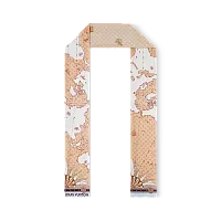 Louis Vuitton Шелковая лента Map Beige - фото 1