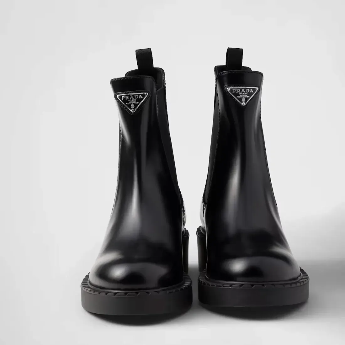 Prada Ботинки из матовой кожи - фото 4