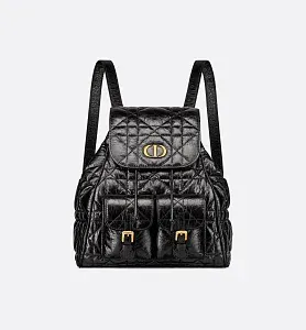 Dior Рюкзак Caro in cracked calfskin среднего формата - фото 1