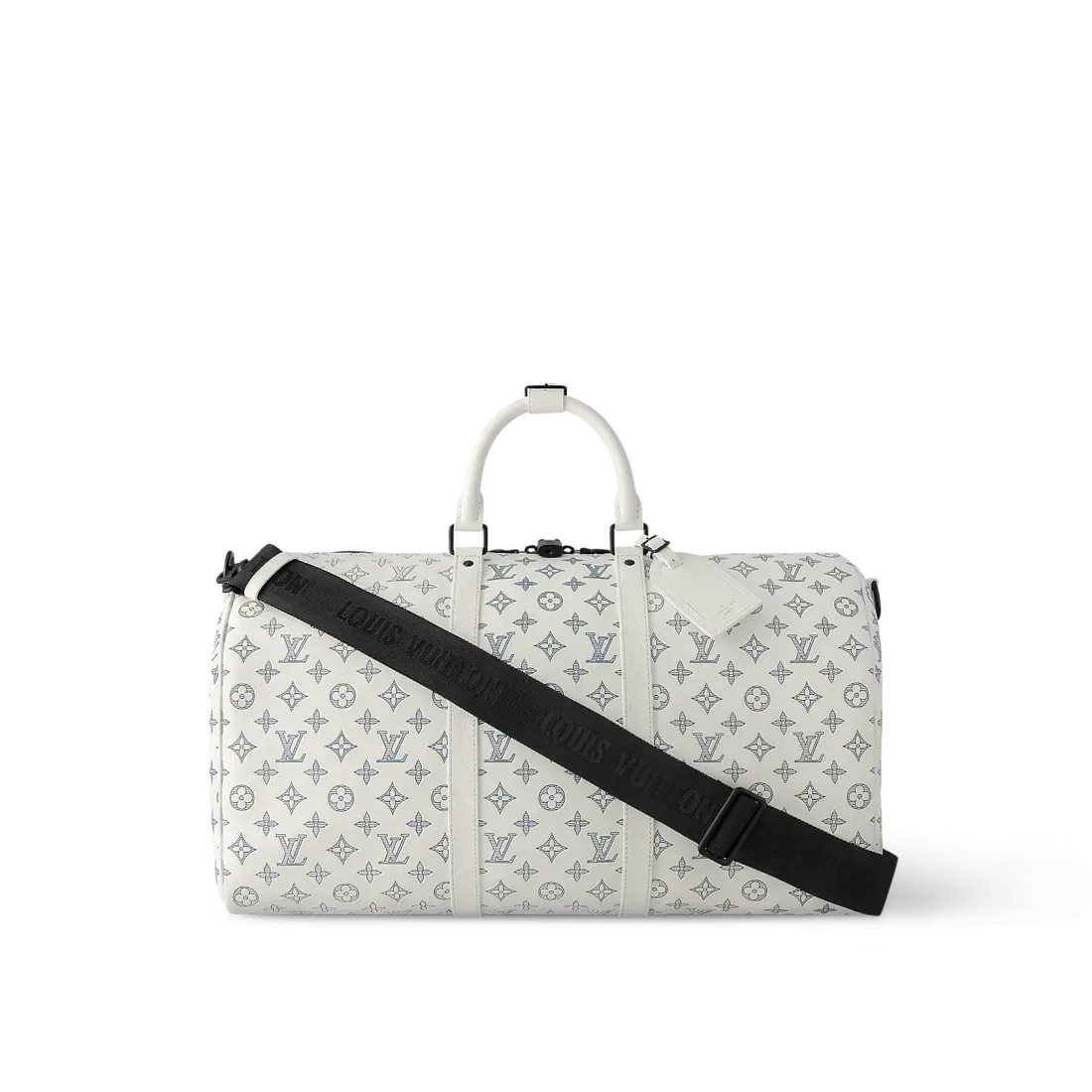 Louis Vuitton Сумка Keepall 50 с плечевым ремнем Navy Blue - фото 3