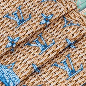Louis Vuitton Платок-каре Monogram Rattan 90 Blue - фото 3