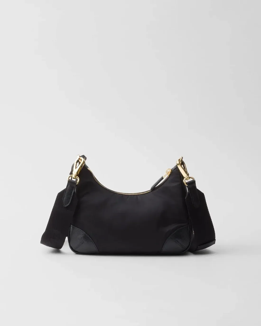 Prada Сумка Re-Edition 2005 Re-Nylon и Saffiano из кожи с подвеской Black - фото 2
