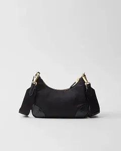 Prada Сумка Re-Edition 2005 Re-Nylon и Saffiano из кожи с подвеской Black - фото 2