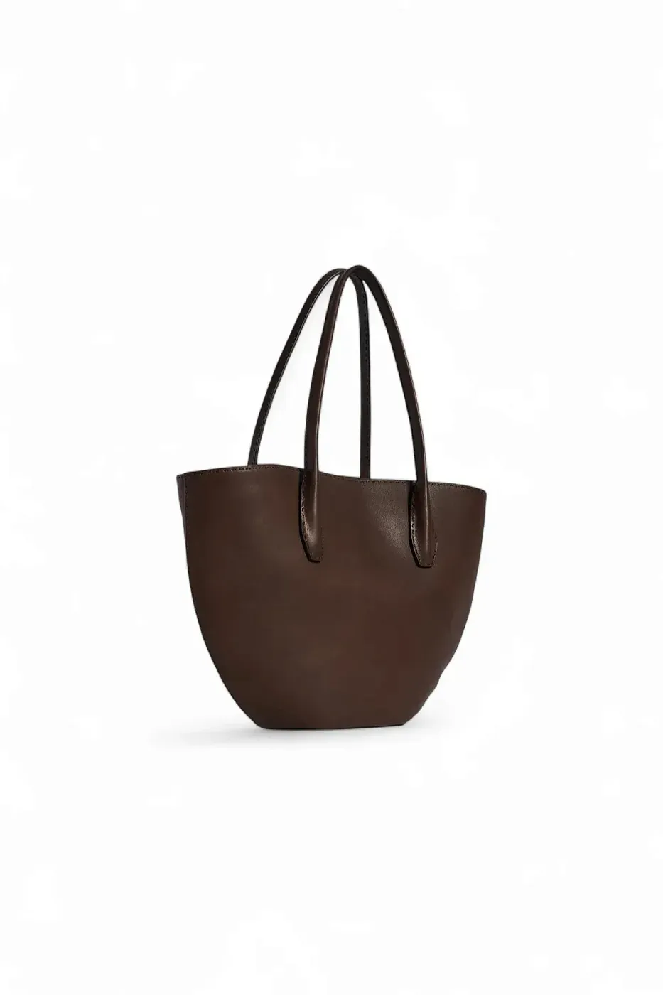 The Row Сумка Alger Tote Deep Brown из кожи Deep Brown / Dark Brown - фото 3