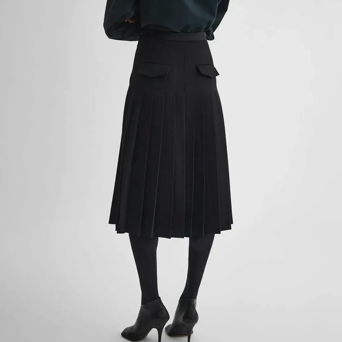 Phoebe Philo Плиссированная юбка в стиле униформы - фото 6