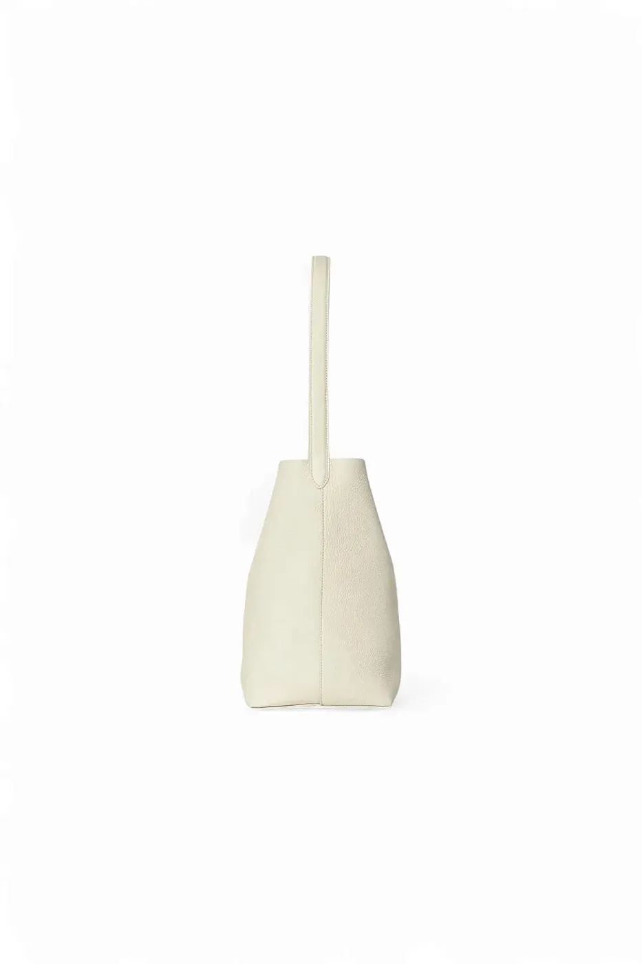 The Row Сумка Small NS Park Tote Black из кожи Ivory - фото 4