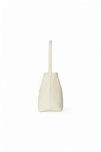 The Row Сумка Small NS Park Tote Black из кожи Ivory - фото 4