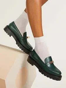 Hermès Лоферы Icone Vert Bouteille - фото 2