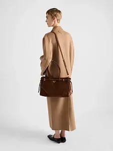 Prada Большая замшевая сумка - фото 2
