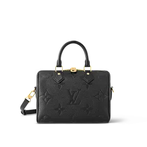 Louis Vuitton Сумка Speedy 25 с плечевым ремнем Black - фото 1