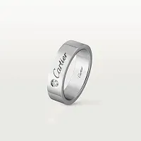 Cartier Обручальное кольцо с 1 бриллиантом C de 5 мм Platinum - фото 1