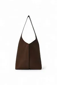 The Row Сумка Bindle Stitch Deep Brown из кожи - фото 1
