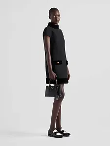 Prada Мини-сумка Galleria из лакированной сафьяновой кожи Black - фото 2