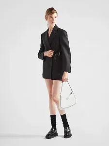 Prada Сумка Cleo из лакированной кожи White - фото 2