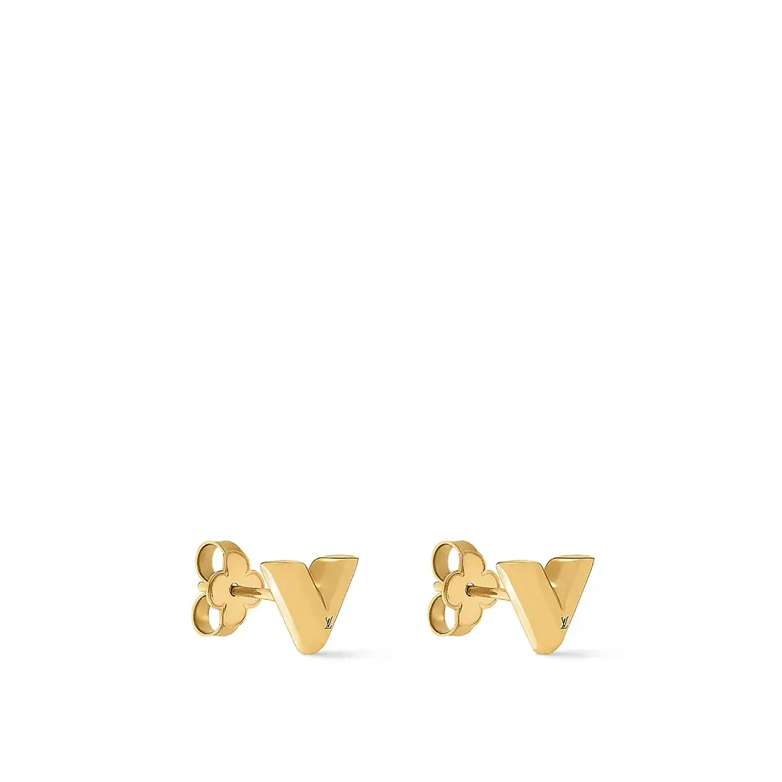 Louis Vuitton Серьги-пусеты Essential V Gold - фото 3