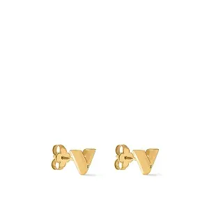 Louis Vuitton Серьги-пусеты Essential V Gold - фото 3