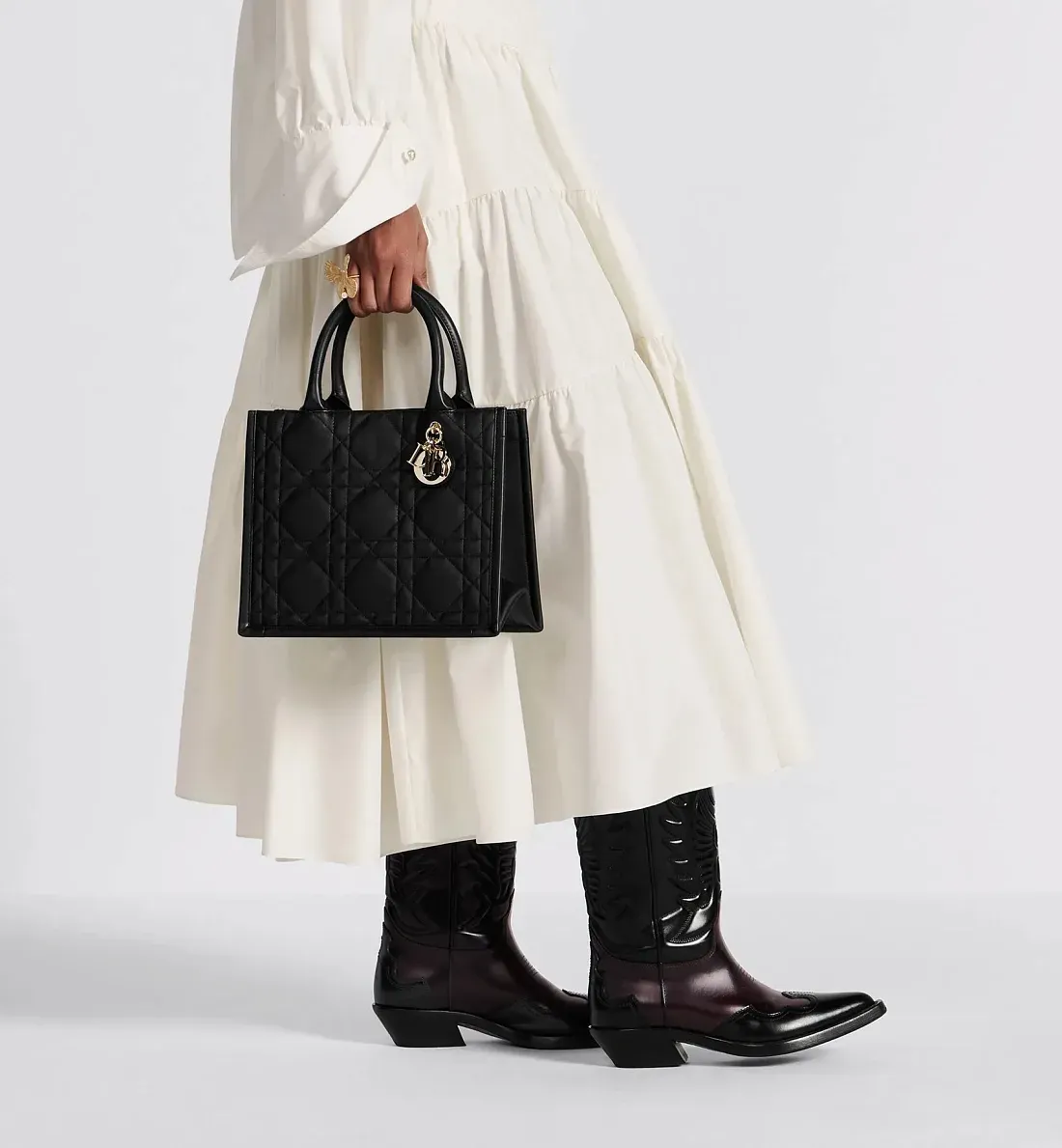 Dior Сумка Book Tote calfskin маленького формата Black - фото 2